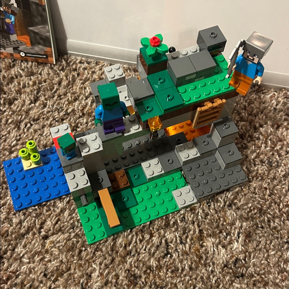 LEGO Minecraft The Zombie Cave #21141 
Opened and Built Set - Picture 6 of 9